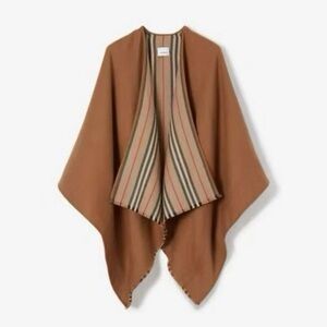 Burberry reversible check cape